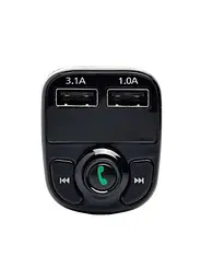 Автомобільний FM модулятор FM трансмітер CAR X8 c Bluetooth MP3 автомобільний адаптер програвач для машини з USB зарядкою та гучним зв'язком - мініатюра 2
