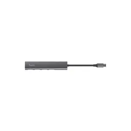Концентратор Halyx Type-C to 4-Port USB-A 3.2 Grey Trust (24948_TRUST) - мініатюра 3