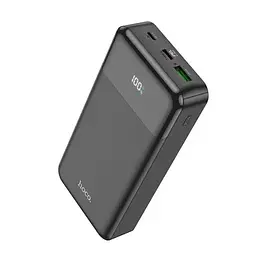 Портативний акумулятор 20000 mAh Hoco J102A універсальна батарея з дисплеєм чорна 18+20 ват - мініатюра 2