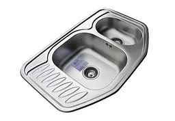 Кухонна мийка Romzha Rampa 1.5C Textura RO49674, Сірий - мініатюра 4