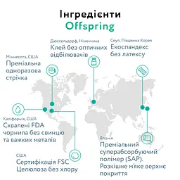 Підгузки Offspring Willy The Whale розмір M (6-10 кг) 84 шт. (2 уп. х 42 шт.) - мініатюра 9