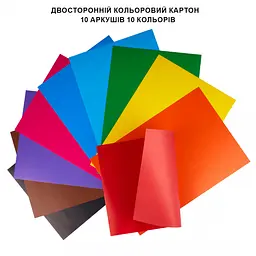 Картон кольоровий двосторонній Yes Stumble Guys, 10 аркушів, А4, папка (955493) - мініатюра 2