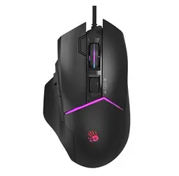 Миша Bloody W95 Ultra, Stone Black, USB, оптична (сенсор Alpha 20K), 100 - 20 000 cpi, 40G, 350IPS, RGB підсвічування, 8 програмованих кнопок, вбудована пам'ять, перемикачі більше 50 млн. натискань, 1.8 м