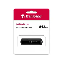 USB флеш накопичувач Transcend 512GB JetFlash 700 USB 3.1 (TS512GJF700) - мініатюра 4