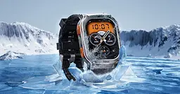 Смарт-годинник Kospet TANK М3 Ultra Black з 2 ремінцями (метал + силікон) - мініатюра 7