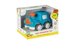 Іграшка Baby Team Міні-транспорт паровозик синій (8604_синій паровозик) - мініатюра 3