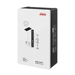 Cистема резервного живлення (інвертор та батарея) Sako Alpha-ESS-1000W/2KWh настінна. Потужність 1000 Вт, енергоємність 2009.6 Вт*год, LifePO4 (42-00315) - мініатюра 1