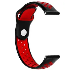 Спортивний ремінець Primo Perfor Sport годинника для Samsung Galaxy Watch 42 мм (SM-R810) Black Red - мініатюра 3