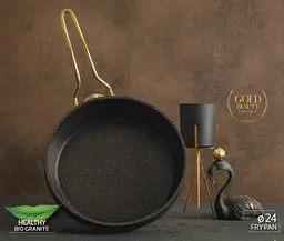 Універсальний Набір каструль Casa Royal Gold Beaty G-UKR2020 із покриттям Granit Чорний - мініатюра 2