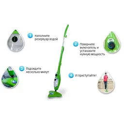 Універсальна парова швабра Steam Cleaner X5 MOP 5 в 1 - мініатюра 5