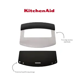 Ніж-меццалуна KitchenAid Universal з захисним чохлом на лезо чорний (KQG173OHOBE) - мініатюра 5