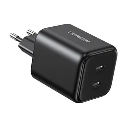 Зарядное устройство для Ugreen X526 2xUSB-C PD45W GaN black (65058) - миниатюра 2