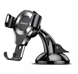 Автомобільний тримач холдер Baseus Osculum Type Gravity Car Mount SUYL-XP0S Black-Silver