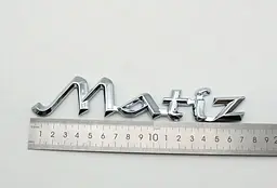 Емблема напис MATIZ Хром 73х35 мм Пластик на скотчі (Завод) - мініатюра 3