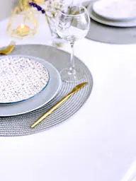 Скатертина Ecotton DUCK 170х220 см водовідштовхувальна біла White 23128 (23128) - мініатюра 3