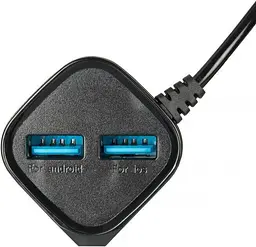 Мережевий зарядний пристрій Gelius Pro Edition Auto ID 2USB 2.4 A Black з кабелем Apple Lightning - мініатюра 2
