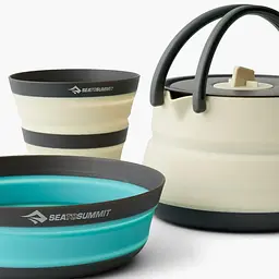 Набір посуду Sea To Summit Frontier UL Collapsible Kettle Cook Set w/Sack 1P (1033-STS ACK025031-122103) - мініатюра 3