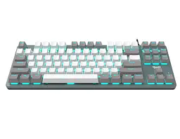 Клавіатура ігрова механічна Aula Mechanical F-3287 Grey-White Keycap KRGD Blue - мініатюра 2