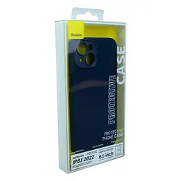 Чохол Baseus Liquid Silica Gel Case Glass 0.22 mm iPhone 14 ARYT001603 Blue - мініатюра 6