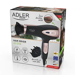 Фен Adler AD 2248B Black - мініатюра 8