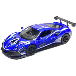 Колекційна металева модель автомобіля АвтоЕксперт Ferrari 488 Challenge EVO з інерцією, світлом та звуком 1:32 - мініатюра 3