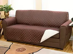 Стьобане покривало-накидка на диван двостороннє Couch Coat - мініатюра 6