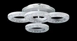 Люстра стельова LED Splendid Ray LT8003/4, 120W, білий, сучасний стиль з пультом, димер, 4 лампи, 43 см