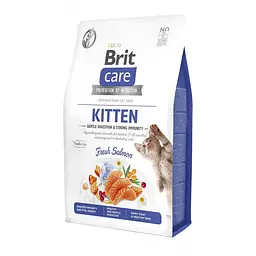 Сухий корм Brit Care Cat by Nutrition Kitten Gentle Digestion Strong Immunity для кошенят, з лососем 2 кг (арт.172542)