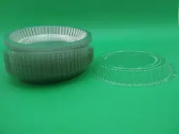 Кришка з PET-пластику для алюмінієвого контейнера SPТ51, 100 шт, кругла для зберігання та доставки їжі, щільне прилягання