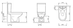 Унітаз-компакт AM.PM SPIRIT FlashClean із сидінням Soft Close (C708600SC) - мініатюра 11