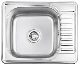Кухонна мийка Brinex 5848 0,8 мм, врізна BRIN5848MDEC08