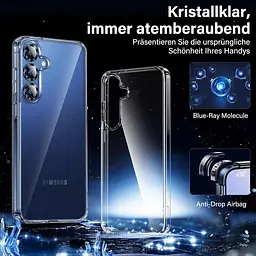 Прозорий чохол UniqueMe 5-в-1 для Samsung Galaxy S25 із повним захистом - мініатюра 7