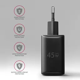 Зарядний пристрій AXAGON 1xUSB QC4.0 + 1xUSB-C PD45W PPS black (ACU-PQ45) - мініатюра 6