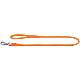 Повідець для собак Waudog Glamour, шкіряний, круглий, 122х0,6 см, помаранчевий - мініатюра 2
