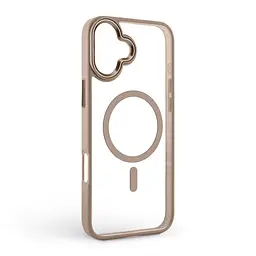 Чехол Apple iPhone 16 Plus, Unit MagSafe, бежевый, прозрачный, магсейф, противоударный, магнитный, панель-накладка с поддержкой MagSafe, с поддержкой беспроводной зарядки, TPU+PC, защита всего корпуса, ударопрочный, ArmorStandart (ARM79291) - мініатюра 2
