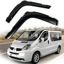 Дефлектори вікон вітровики HIC для Renault Trafic / Opel Vivaro 2001-2014 Вставні (OP30-IN)