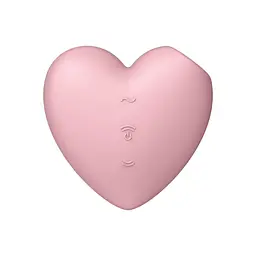 Вакуумний стимулятор клітора з вібрацією Satisfyer Cutie Heart рожевий - мініатюра 6