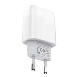 Зарядний пристрій Hoco C72A Glorious (1USB, 2.1А) White (6931474712998) + кабель Lightning - мініатюра 4