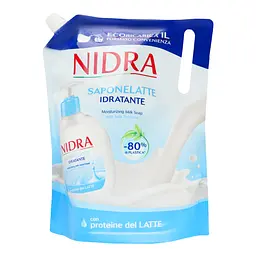 Рідке мило Nidra Saponelatte Idratante зволожуюче з молочними протеїнами, 1 л - мініатюра 2