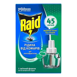 Рідина для електрофумігаторів Raid Евкаліпт від комарів 45 ночей - мініатюра 3