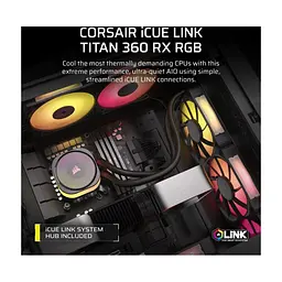 Система рідинного охолодження Corsair iCUE LINK TITAN 360 RX RGB (CW-9061018-WW) - мініатюра 10