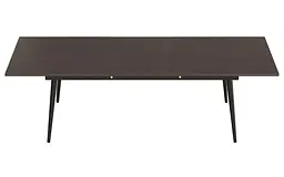 Стіл журнальний трансформер Dandi Small Ferrum-decor 45x120(160)x60 Чорний метал ДСП Венге Магія 16 мм (FRD-106787) - мініатюра 7