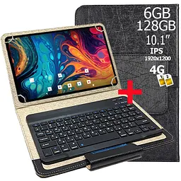 Планшет-телефон Hoozo Neo Tab 10 LTE 6GB/128GB DUAL SIM 10.1" IPS FULL HD 1920x1200 Dark blue + Чохол із Bluetooth клавіатурою - мініатюра 2