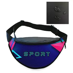 Сумка-бананка чоловіча/жіноча Sport 32×16 см з розширювачем поясна сумка або сумка через плече (02880)