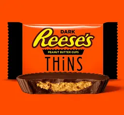 Шоколадні цукерки Reese's Thins Dark Chocolate Peanut Butter Cups 341г - мініатюра 2