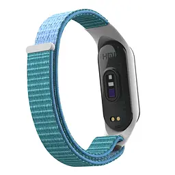 Ремінець нейлоновий ArmorStandart для Xiaomi Mi Band 7/6/5/4 Light Blue (ARM69066) - мініатюра 2