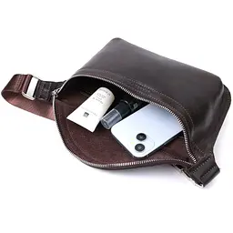 Стильна бананка для чоловіків із натуральної шкіри GRANDE PELLE 25х15х4,5 см sum0026993 - мініатюра 19