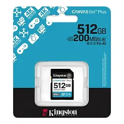 Карта пам'яті SDXC, 512Gb, Canvas Go! Plus Kingston teh0020703 - мініатюра 3