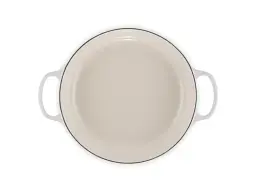 Каструля Le Creuset Signature Cast Iron Shallow Casserole 30 см Meringue 21180307164430 - мініатюра 3