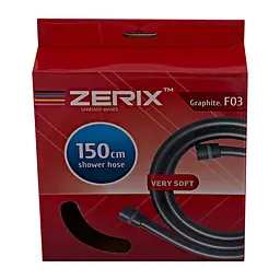 Шланг для душу Zerix Graphite.F03 150 см силіконовий ZX5568, Графіт - мініатюра 3